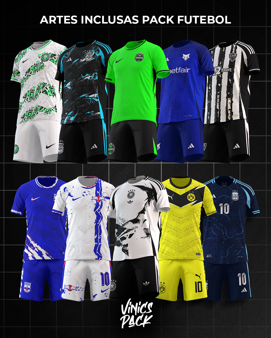 Pack Artes Futebol