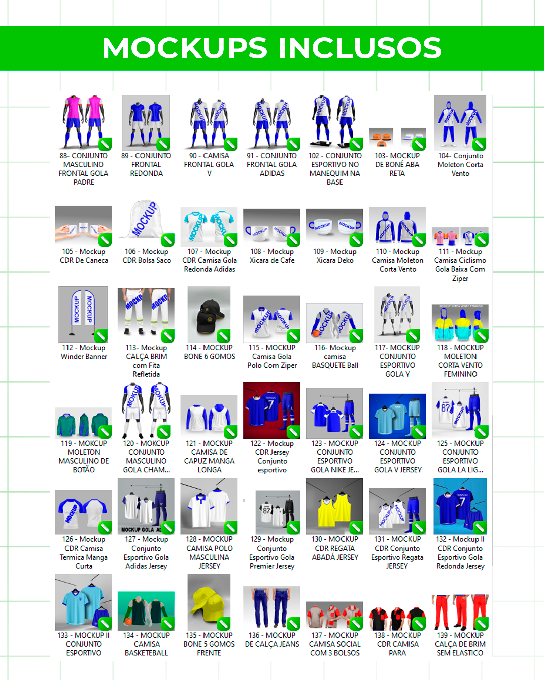 Pack de Mockups Coreldraw
