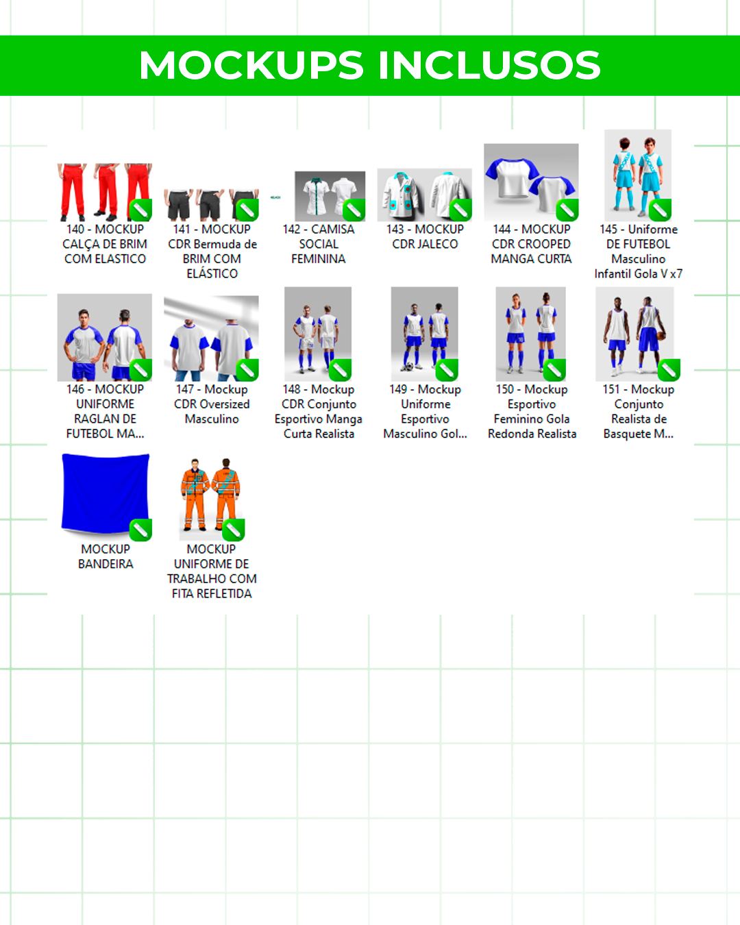 Pack de Mockups Coreldraw