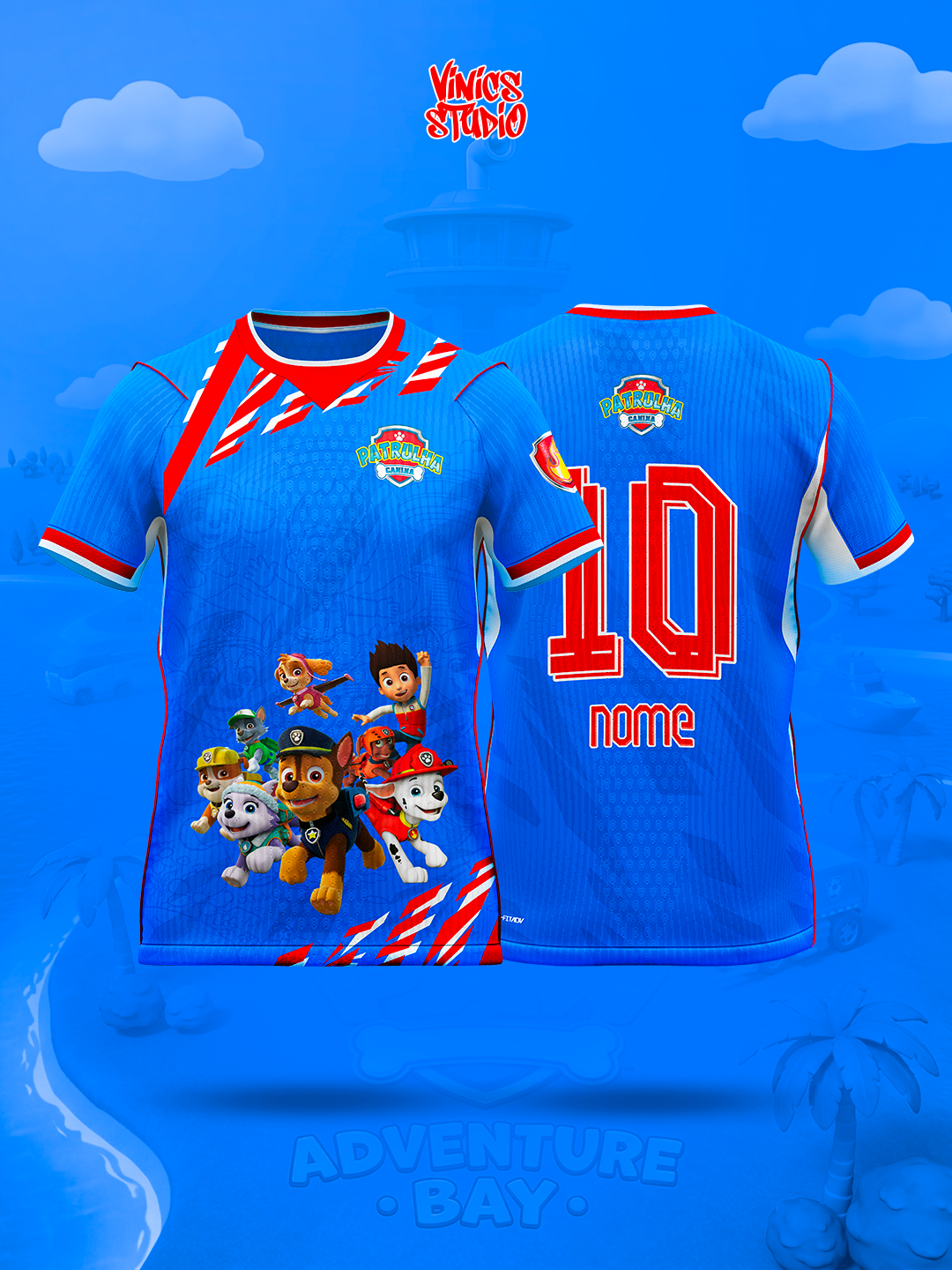 Arte Camisa Patrulha Canina Interclasse