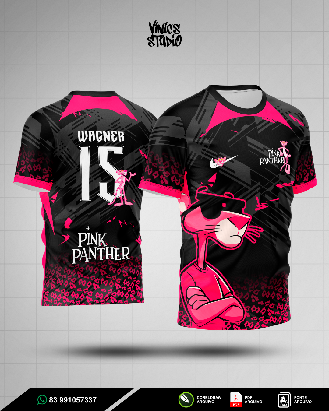 Arte Panter Cor de Rosa