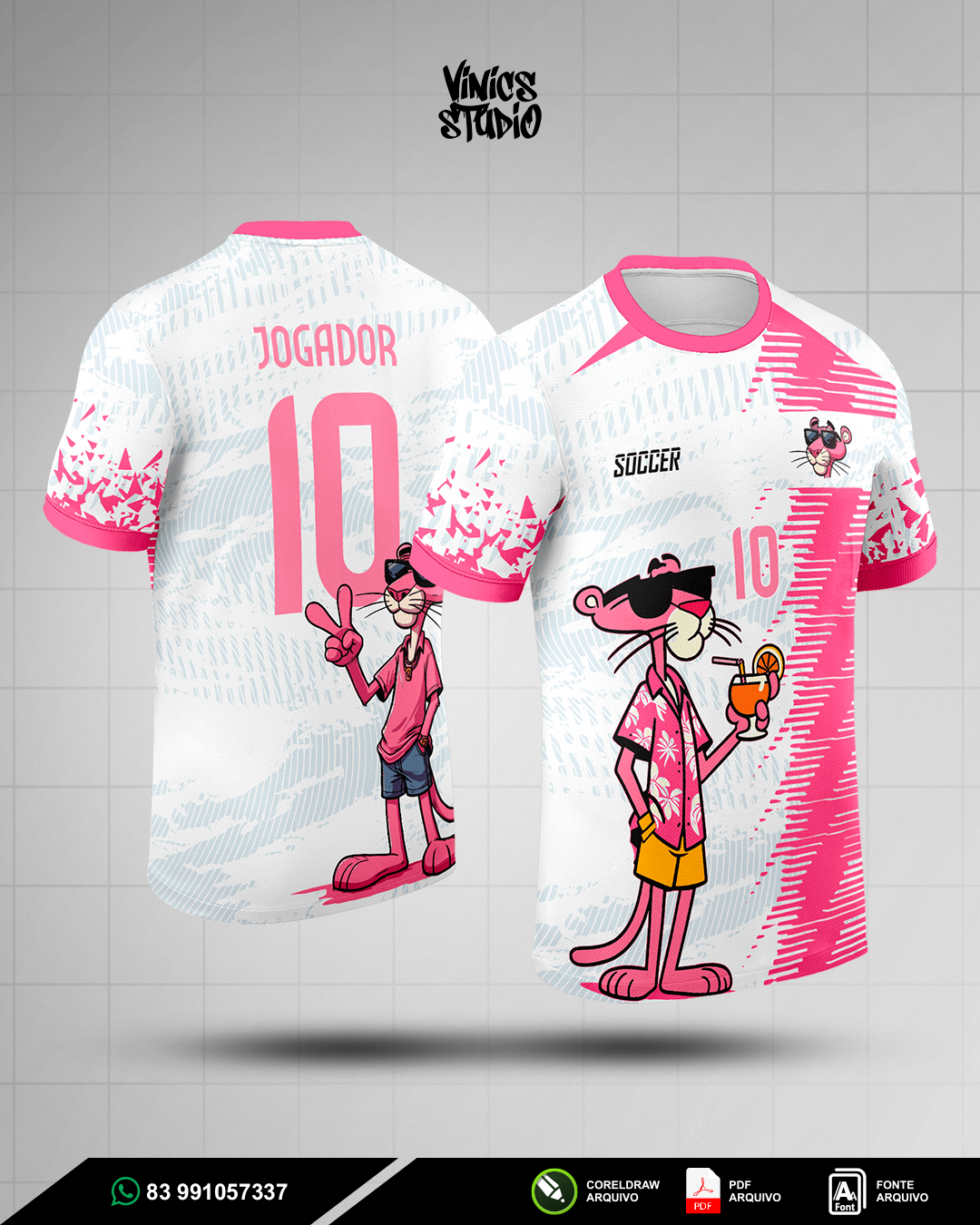 Arte Pantera Cor de Rosa Interclasse