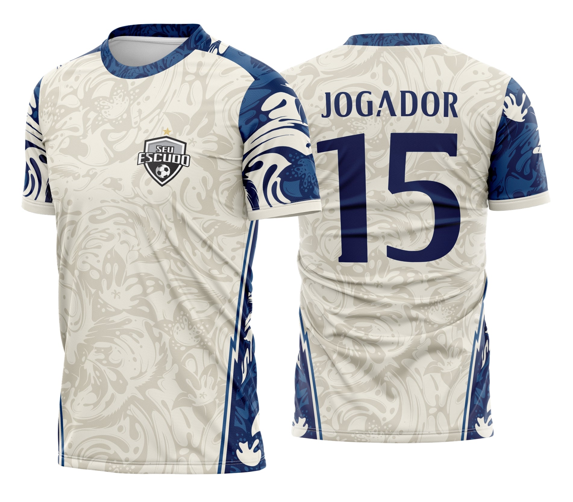 Arte Camisa Interclasse Padrão Líquido | Editável CorelDraw