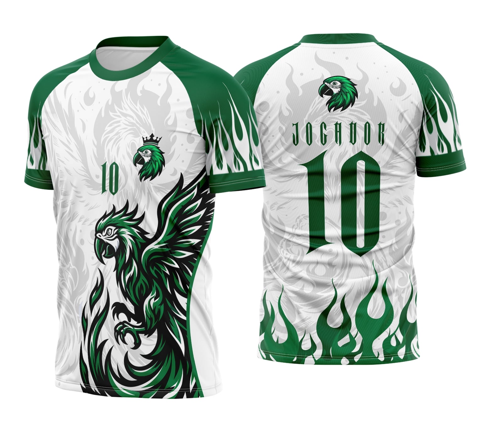 Arte Camisa Arara Verde | Editável CorelDraw para Sublimação