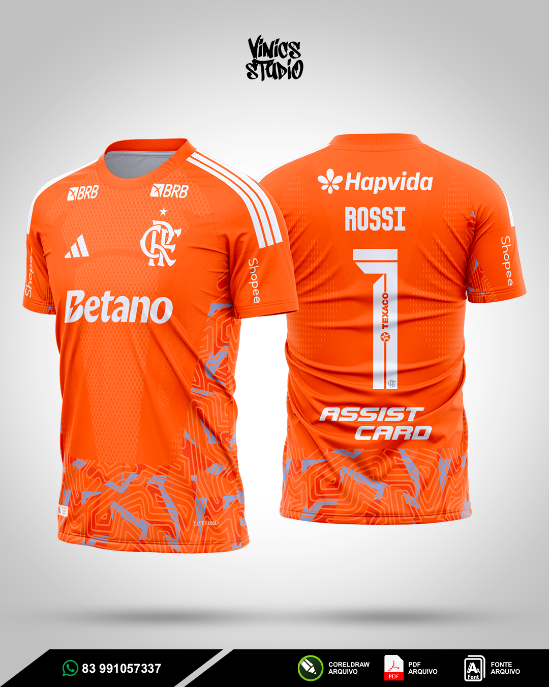 Arte Camisa Flamengo Goleiro