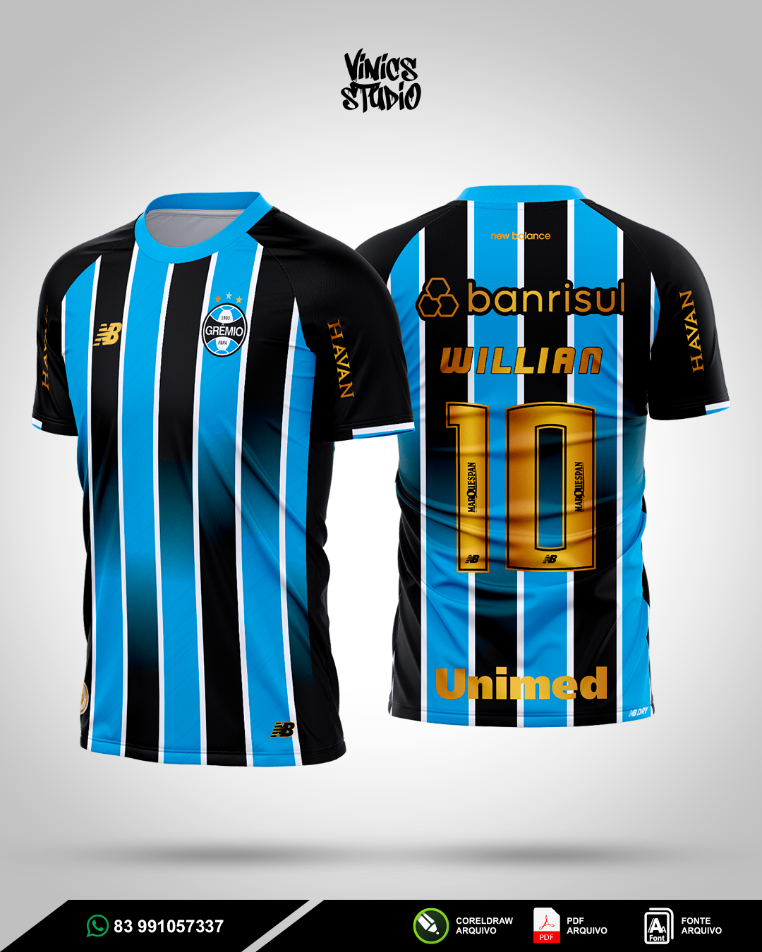 Arte Camisa Grêmio
