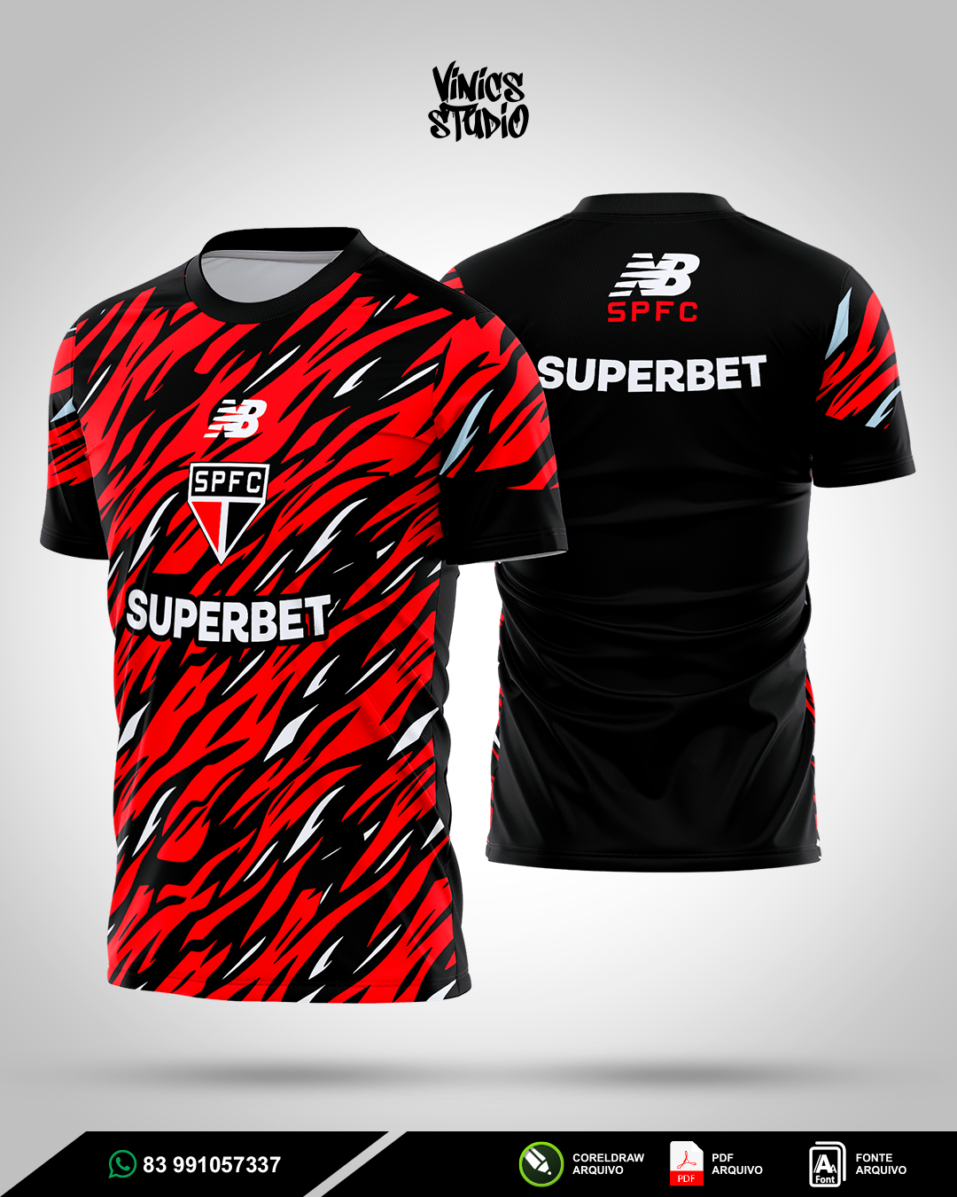 Arte Camisa São Paulo Pré-Jogo