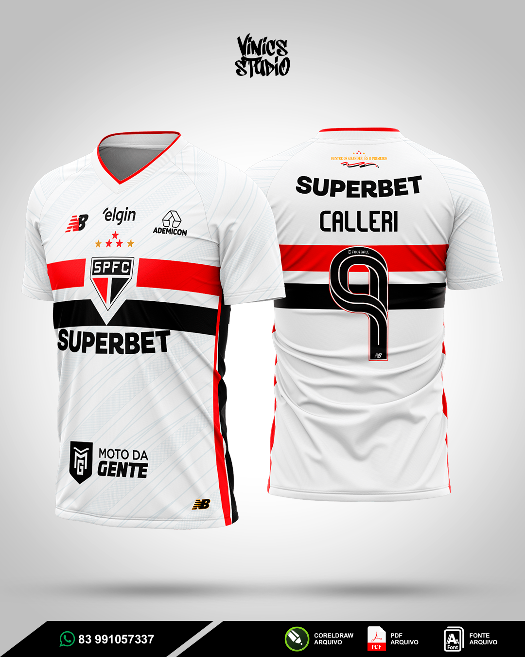 Arte Camisa São Paulo Titular