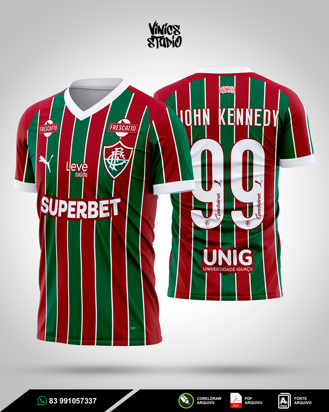 Arte Camisa Fluminense Titular
