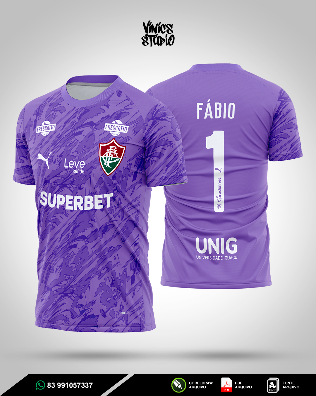 Arte Camisa Fluminense Goleiro