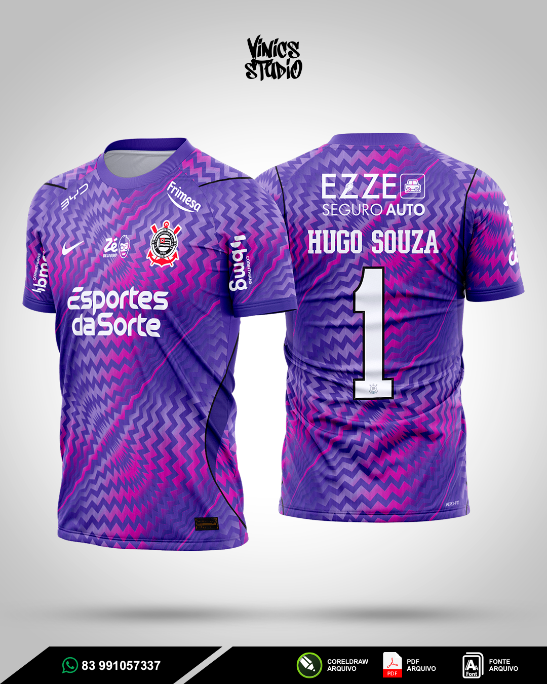 Arte Camisa Corinthians Goleiro