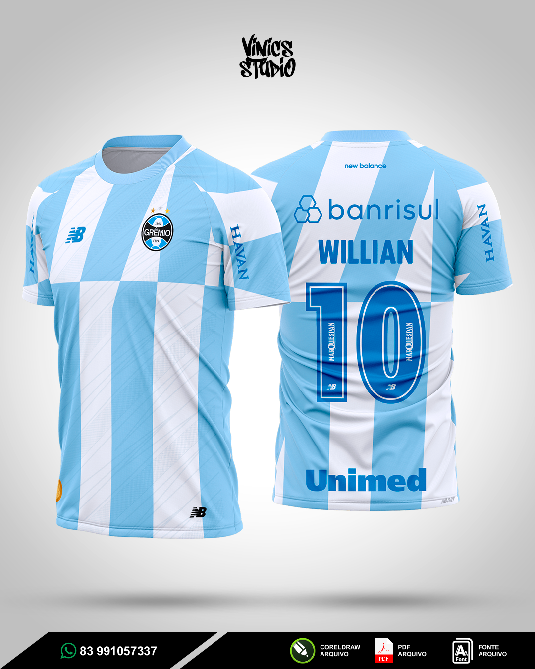 Arte Camisa Grêmio Reserva