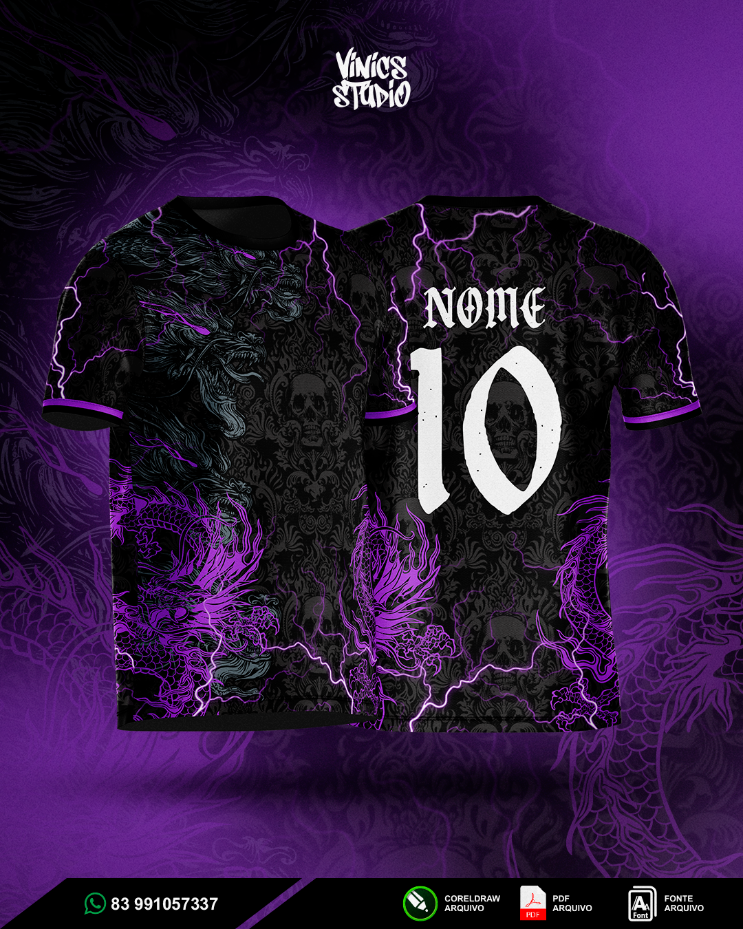 Arte Dragão Roxo Interclasse