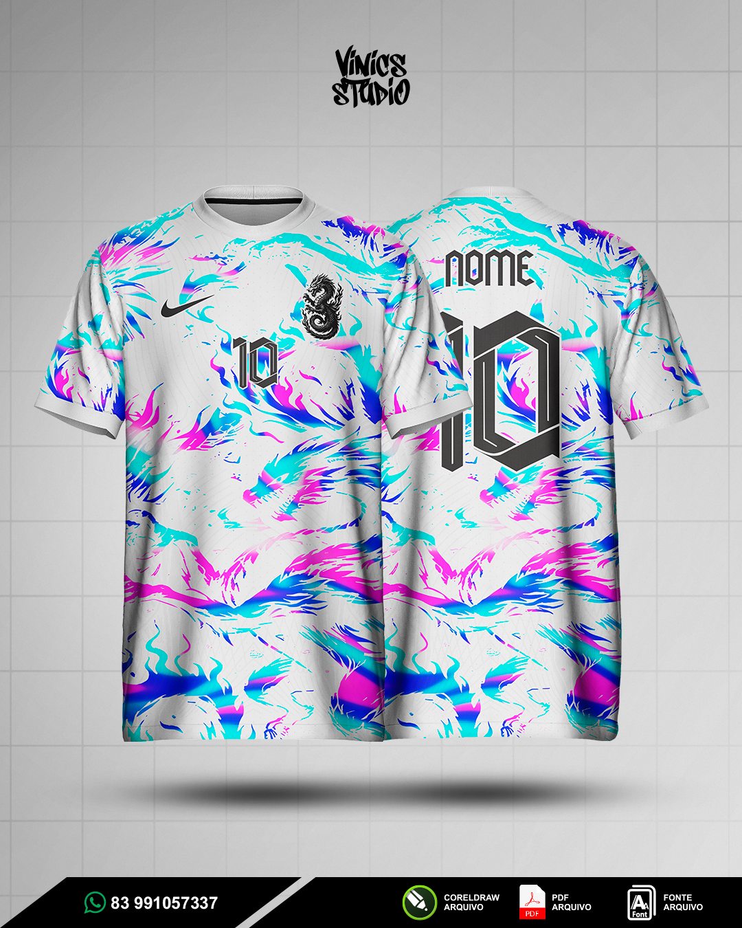 Arte Dragão holográfico Interclasse