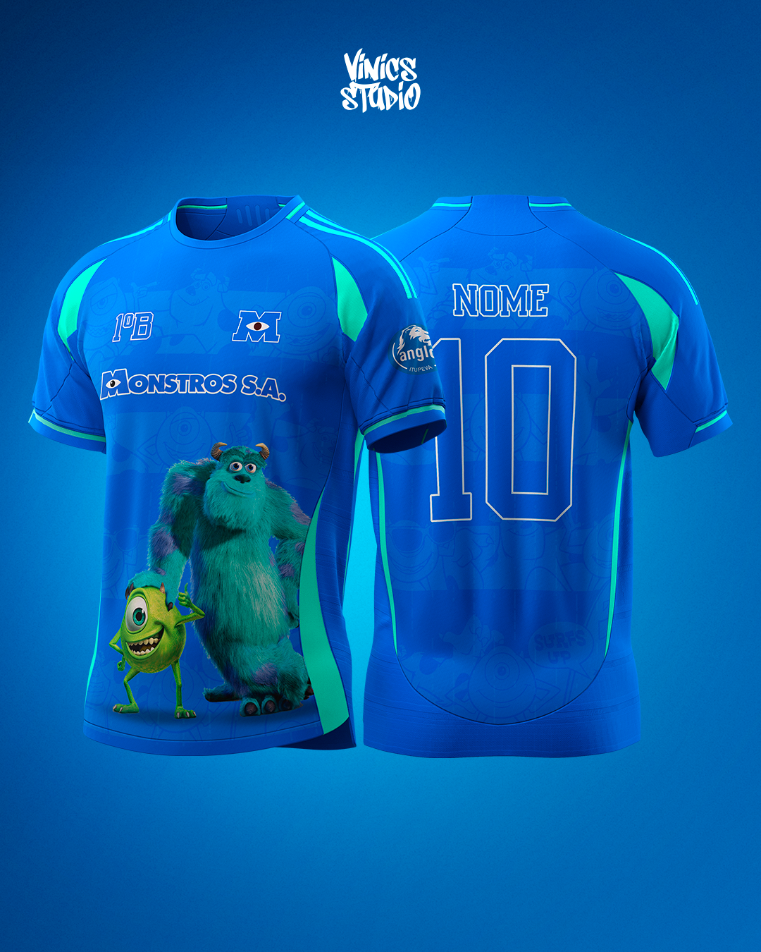 Arte Camisa Monstros SA