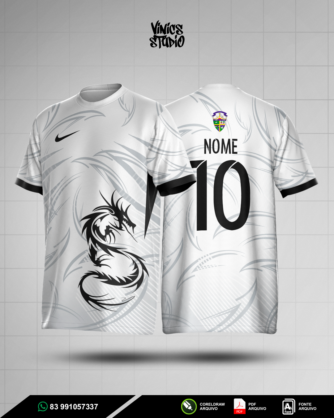 Arte Dragão Branco Interclasse