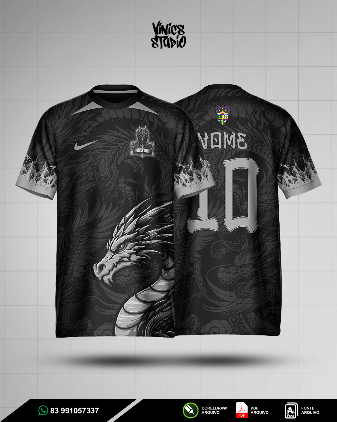 Arte Dragão Cinza Interclasse