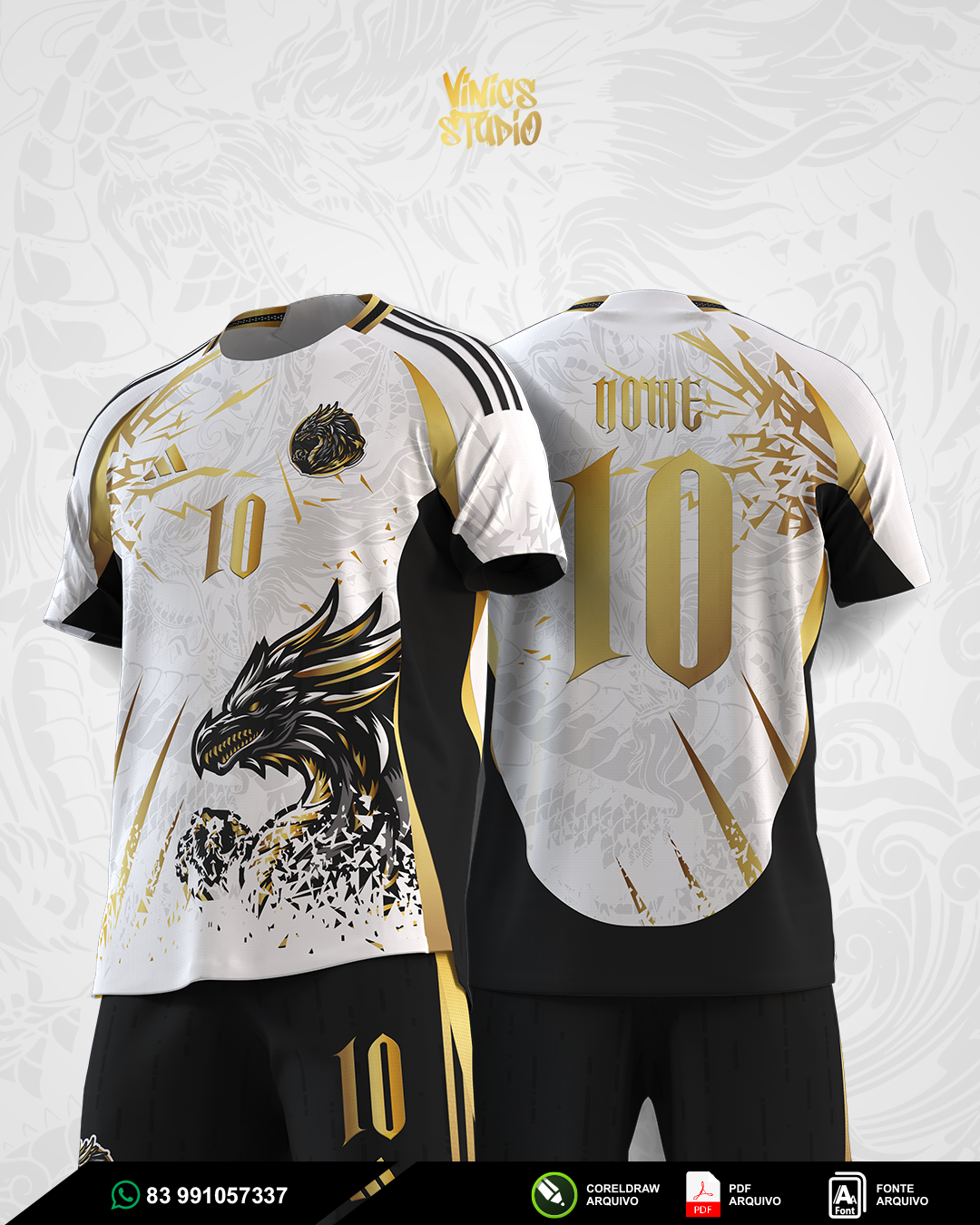 Arte Interclasse Dragão Branco