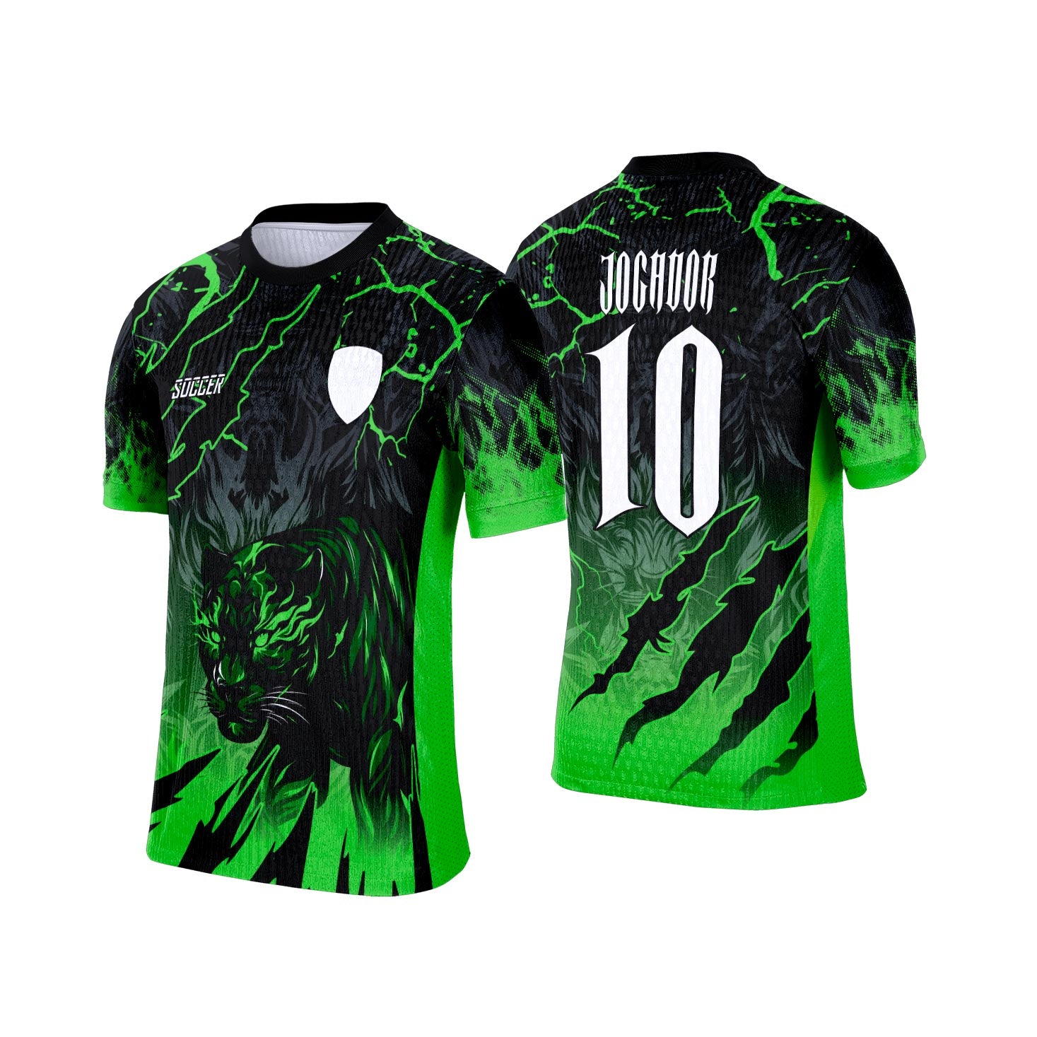 Arte Camisa Pantera Verde Interclasse