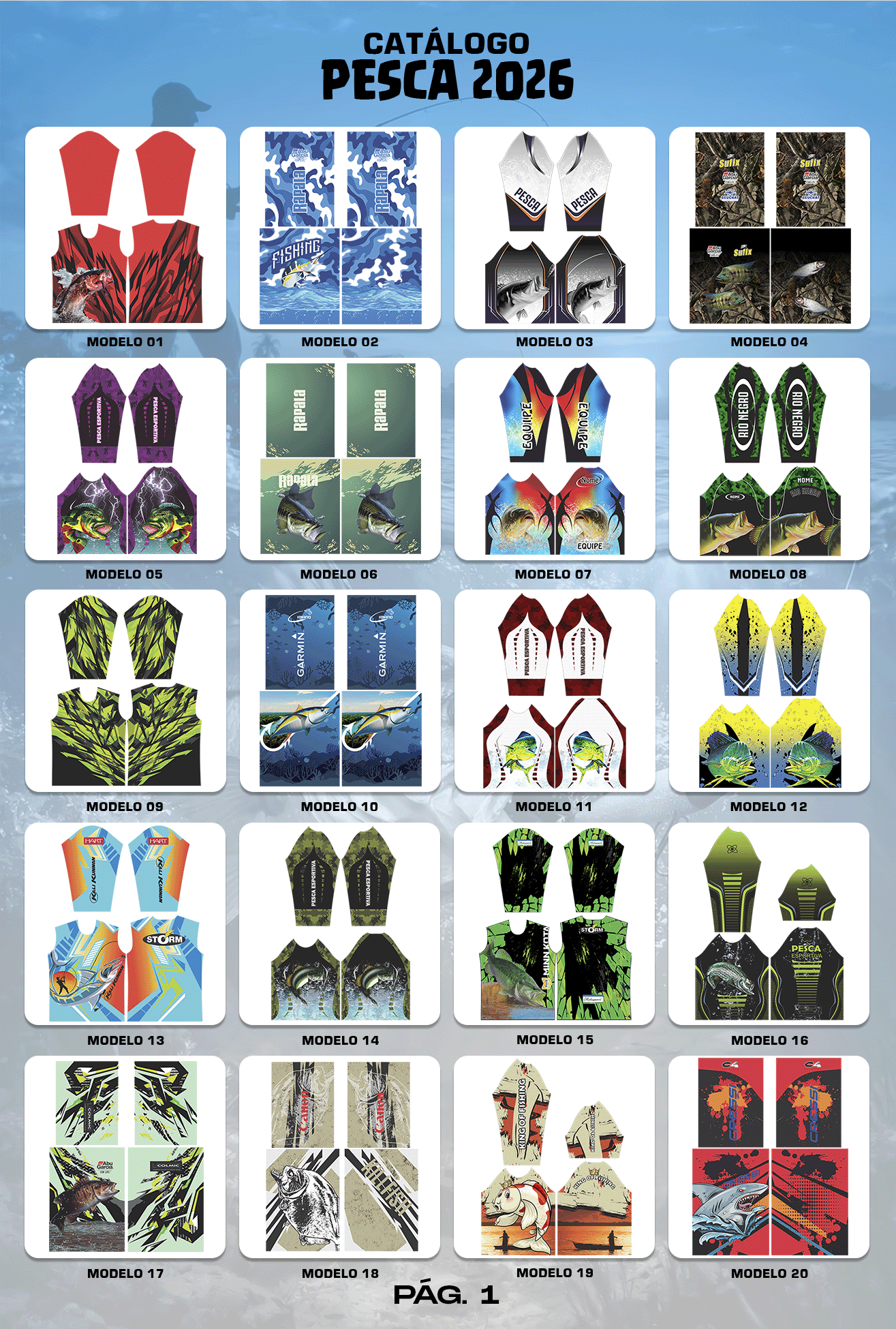 Pack Pesca Premium para Sublimação 🎣