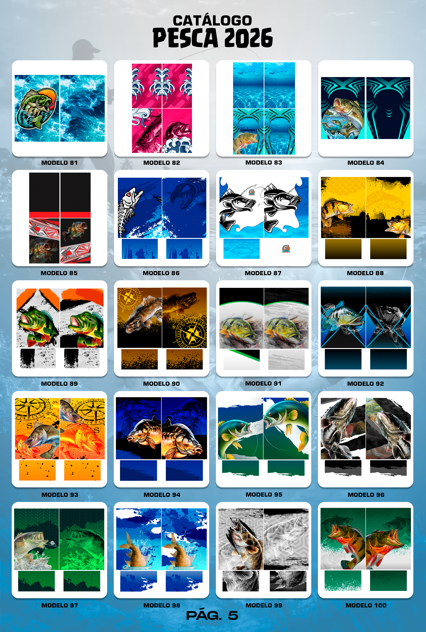 Pack Pesca Premium para Sublimação 🎣