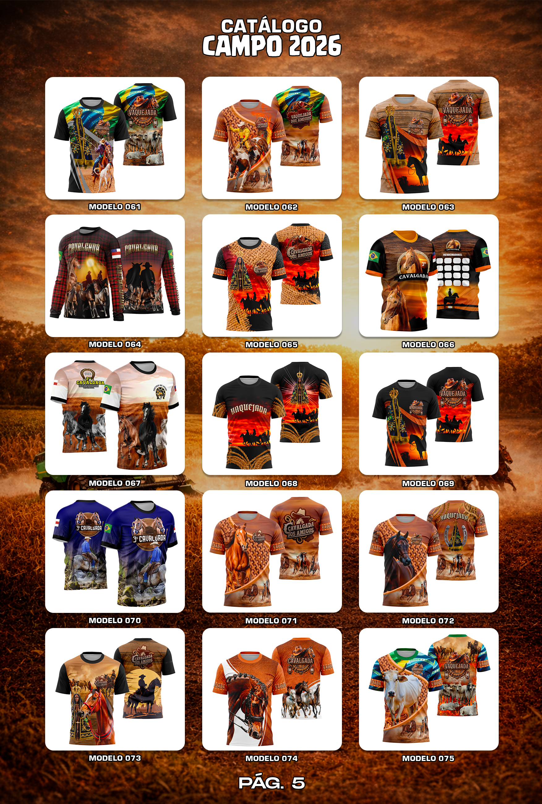 Pack Campo 2026 – 100 Artes Agro para Sublimação (CDR)