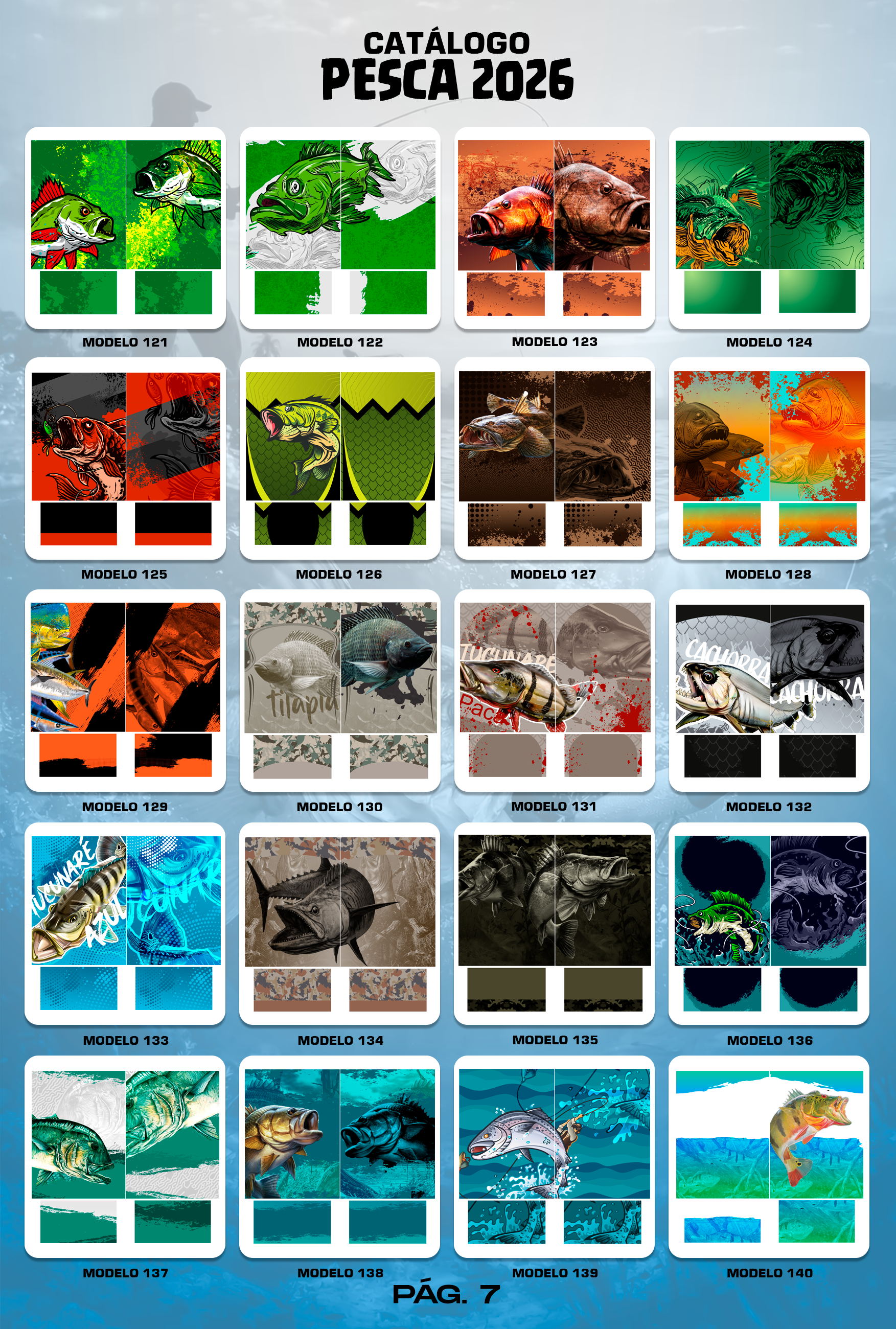 Pack Pesca Premium para Sublimação 🎣