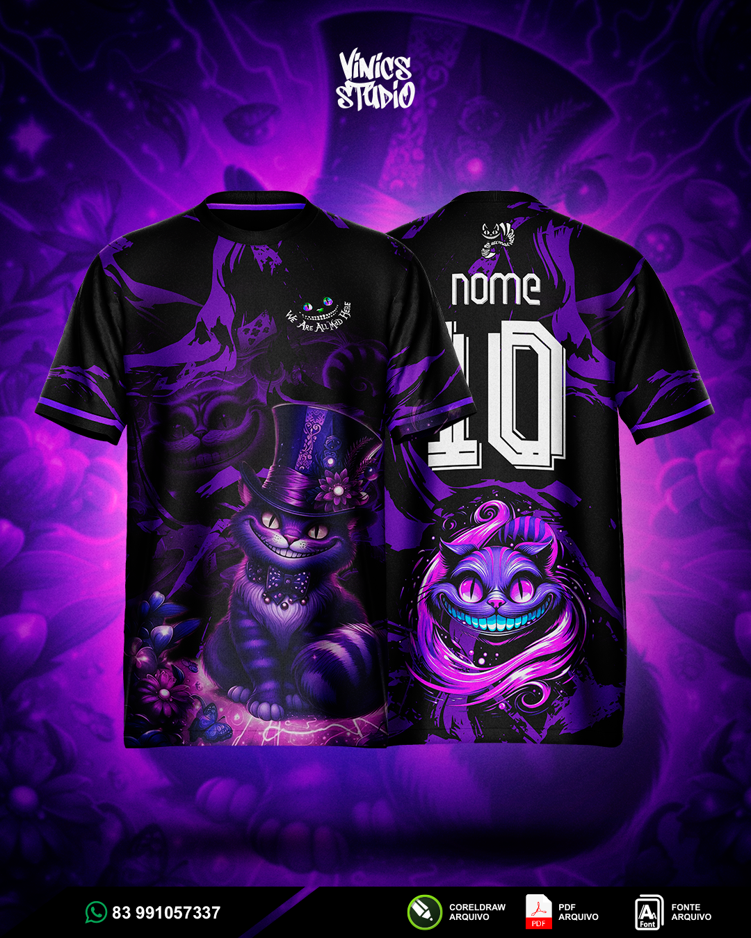 Arte Gato de Cheshire Interclasse