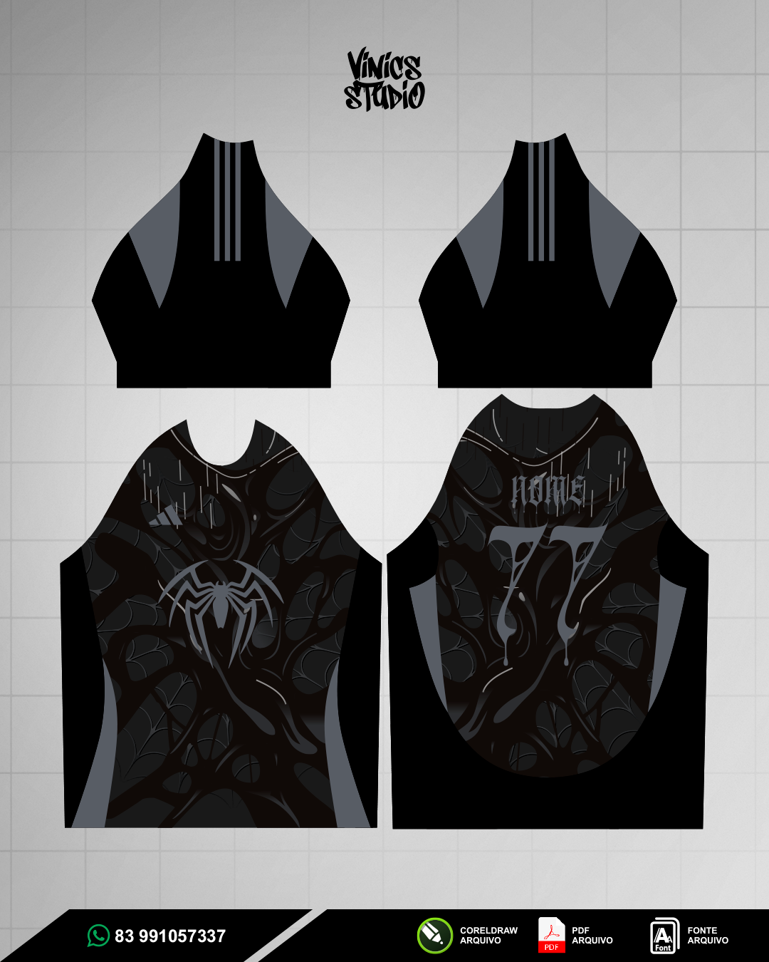 Arte Aranha Black Interclasse