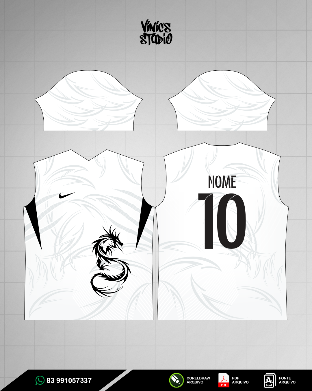 Arte Dragão Branco Interclasse