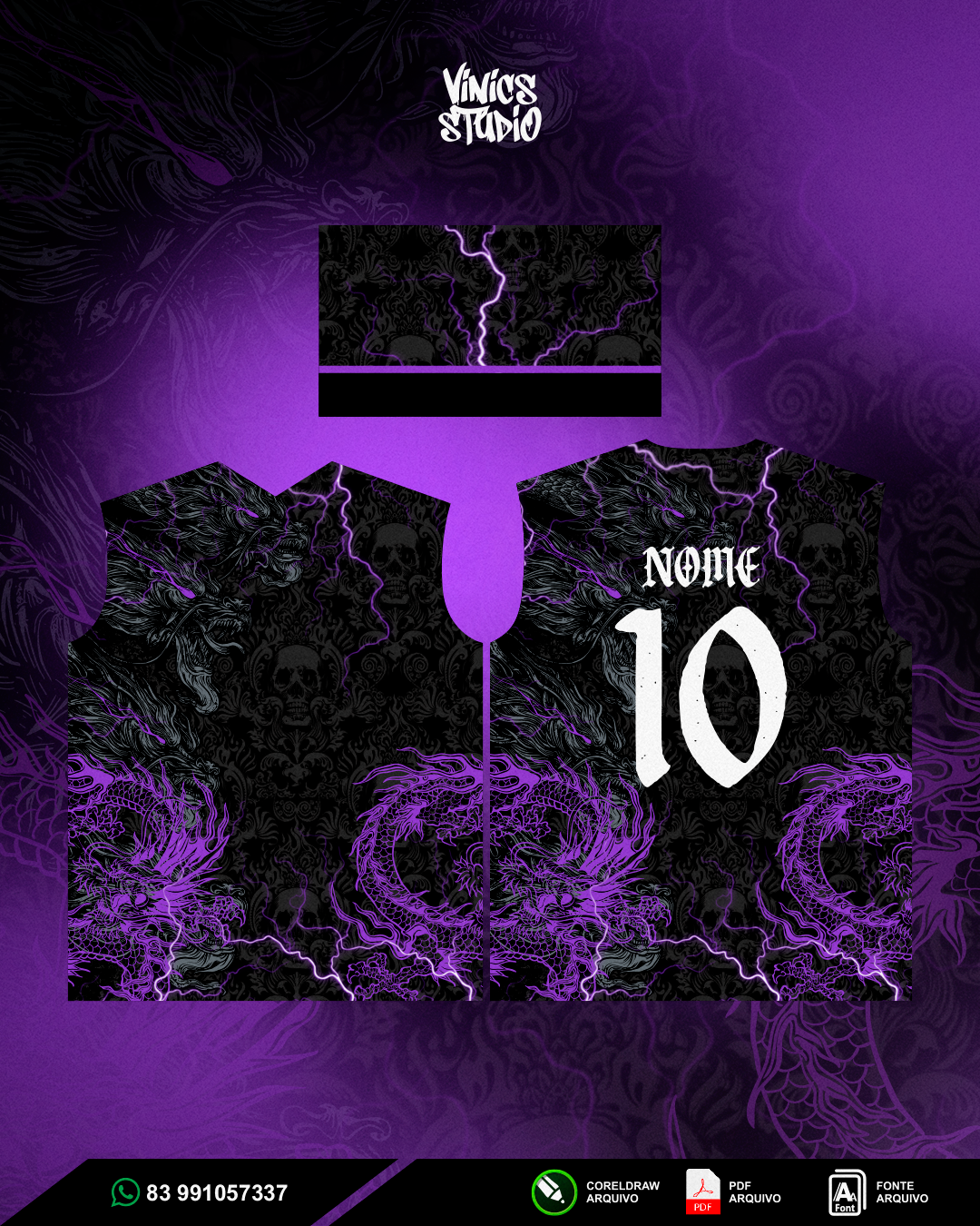 Arte Interclasse Dragão Roxo